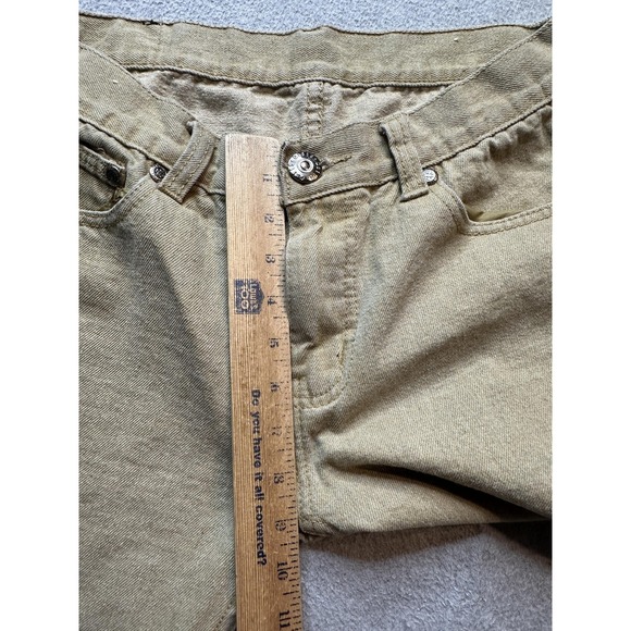 GS115 Jeans Mens 32x31 Tan Khaki Straight Leg 100% Cotton Denim Casual 5 Pocket - Picture 10 of 16